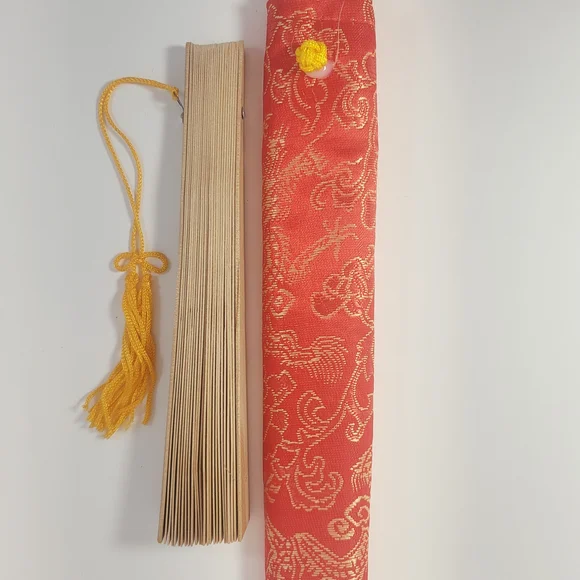 Two Wooden Hand Fans - Picture 1 of 8